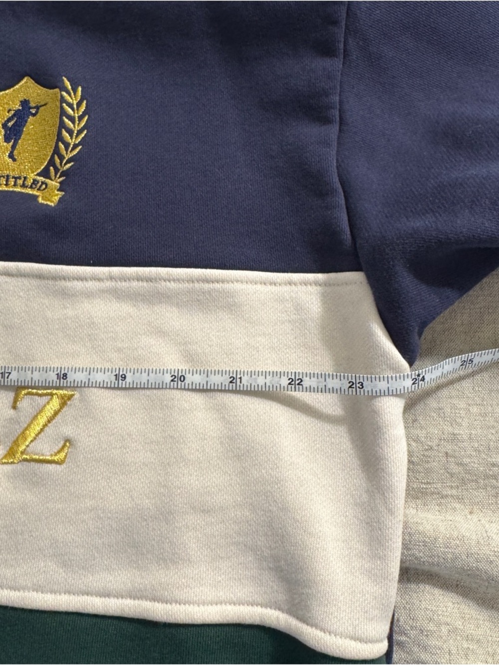 Entitled Housewife She Gone Inc The GieurIz Colorblock 1/4 zip Sweatshirt XXL - Picture 9 of 11